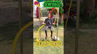 How Many Cello tape layers to make A Swing🤷🏻‍♂️🤔 youtubeshorts [upl. by Scoles194]