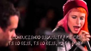 Paramore  Still Into You Acústico Subtitulado en español [upl. by Wilder]