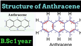 Structure of Anthracene [upl. by Llerrahs811]