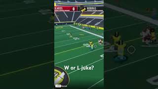 W or L juke football gaming shorts roblox [upl. by Katrinka]