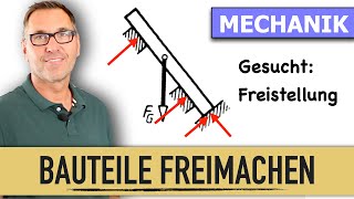 Wie mache ich Bauteile frei  Wie schneide ich Lager frei  Mechanik  Freimachen von Bauteilen [upl. by Xeno]