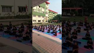 Regular Yoga Classes at School [upl. by Hillyer]