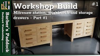 Building a workbench storage and drawer solution  Workshop Build 1 [upl. by Cornelie]