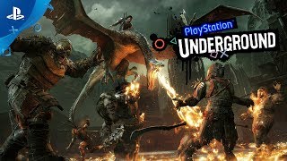 Middleearth Shadow of War  PS4 Gameplay  PlayStation Underground [upl. by Oniger]