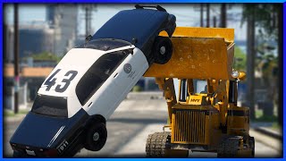 GTA RP  GANG WAR WITH A BULLDOZER [upl. by Gambell878]