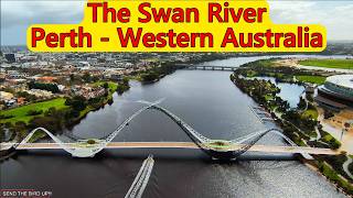 Perth City the Swan River and Perth Stadium  by drone [upl. by Allyson]