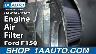 How To Replace Replace Engine Air Filter 0408 Ford F150 [upl. by Channing]