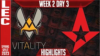 VIT vs AST Highlights  LEC Spring 2023 W2D3  Team Vitality vs Astralis [upl. by Ahseik329]