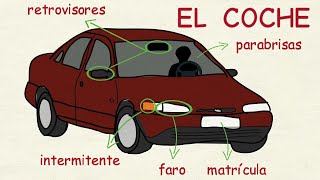 Aprender español Vocabulario del coche nivel intermedio [upl. by Odranreb877]