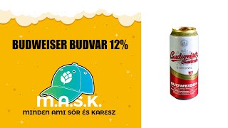 Budweiser Budvar 12 Cseh lager sör teszt [upl. by Sivam]