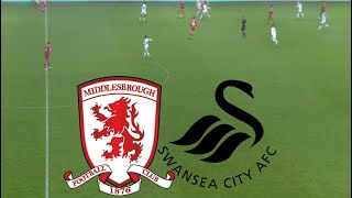 Middlesbrough FC vs Swansea City 10 Highlights  EFL Championship 20242025 [upl. by Atnovart]