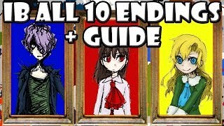 Ib ALL 10 Endings  GuideWalkthrough [upl. by Urbain]