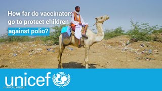 Health worker treks up to 72 hours to vaccinate children  UNICEF [upl. by Leryt]