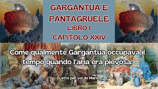 GARGANTUA E PANTAGRUELE Libro 1° Cap 24 [upl. by Baiel]