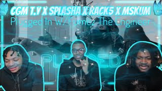 AMERICANS REACT TO CGM TY X Splasha X Rack5 X MSKum  Plugged In WFumez The Engineer  Pressplay [upl. by Htelimay181]