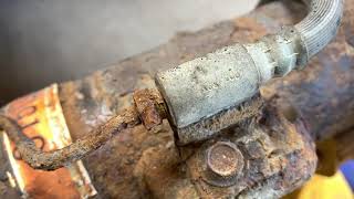 Trick to Removing Rusted Seized Brake Line Fittings [upl. by Nauwtna]