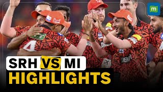 IPL 2024 Match Highlights  SRH Outmuscle Mumbai Indians  Breaks Record For Highest IPL Total [upl. by Esilrahc]