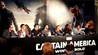 Captain America The Winter Soldier  Press Conference Highlights [upl. by Eilra]