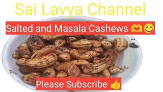 Salted and Masala Cashews 🫶😋how to make salted and pepper cashews viralvideo shortvideo shorts [upl. by Docilla]