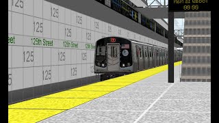 R179 Second Ave T Train 125th St  Hanover Square OpenBVE [upl. by Ahsiliw]