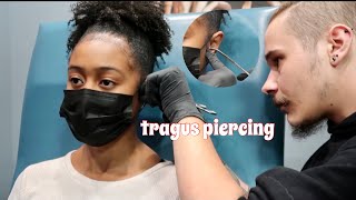 getting my tragus pierced  Liv Alene [upl. by Abih]