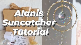 wire wrapped crystal suncatcher tutorial  Alanis DIY tutorial [upl. by Ytsirk]