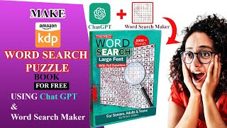 Part1 How to Make KDP Word Search Book using ChatGPT and Free Software [upl. by Herb]