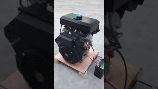 30hp air cooled v twin diesel enginerunsun motor [upl. by Iruyas]