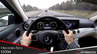 Mercedes Benz E350d POV Test Drive  Acceleration 0  200 kmh [upl. by Kemble49]