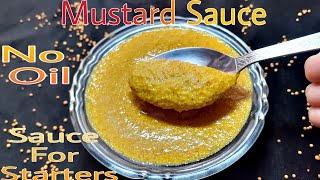 No Oil Mustard Sauce Recipe  How to Make Mustard Sauce at Home  Simple and Easy Sauce [upl. by Nunciata]