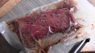 How to wet cure and smoke a pork loin like a ham My experimental ham [upl. by Assylem]