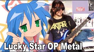 Lucky☆Star Opening  quotMotteke Sailor Fukuquot RockMetal cover [upl. by Ybhsa907]