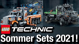 Mercedes Zetros amp Abschleppwagen 🚛  LEGO Technic 2021 Sommer Neuheiten  LEGO News [upl. by Seiuqram]