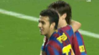 Sevilla Vs Barcelona 23 All Goals Barcelona  852010 Messi Bojan  Pedro [upl. by Ellingston]