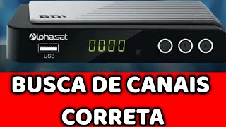 como fazer Busca de canais no Alphasat go [upl. by Enicul]