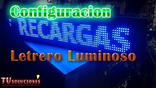 como configurar un letrero luminoso para negocios [upl. by Hsak]