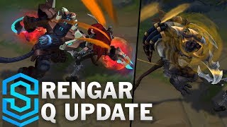 Rengar Q Update  All Skins [upl. by Emalee]