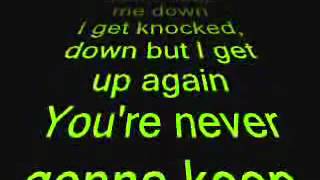 Tubthumping I Get KnockedDown Lyrics [upl. by Anilec227]