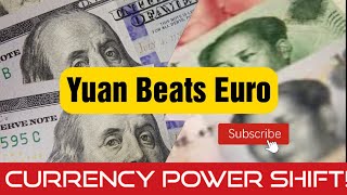 Chinese Yuan Surpasses Euro Now the World’s Second Most Used Currency [upl. by Igic]