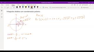 Integrales dobles con coordenadas polares Explicación e intervalos [upl. by Stromberg]