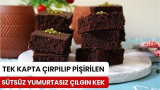 Yumurtasız Sütsüz Tereyağsız Çılgın Kek Tarifi [upl. by Elwira]