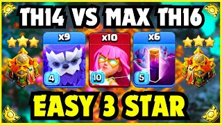 How to 3 Star TH14 vs TH16 Every Time  Best TH14 Attack Strategy in Clash of Clans [upl. by Iad981]