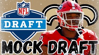 NEW ORLEANS SAINTS 2024 NFL MOCK DRAFT  MIDSEASON [upl. by Babara544]