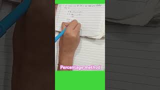 Percentage method प्रतिशत निकालने की विधि easymaths viralvideos trending shorts mathmatics [upl. by Arde]