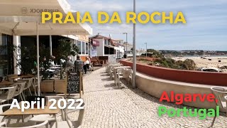 Praia da Rocha Beachline Street Walk April 2022 [upl. by Oicnedif]