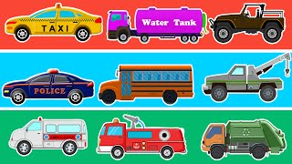 Learn Colors With Street Vehicles  Learn Transport [upl. by Adnohryt]