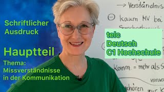 C1 Schreiben  Hauptteil  telc Deutsch C1 Hochschule  Deutsch lernen [upl. by Reywas831]