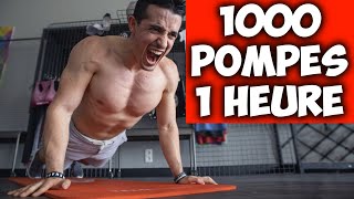 1000 POMPES EN 1 HEURE challenge [upl. by Notsuh417]