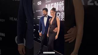 Burak Özçivit Fahriye Evcen at the GQ men of the year ceremony burakozcivit buraközçivit FahBur [upl. by Aroel]