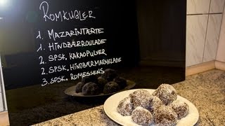 Hjemmelavede romkugler  de bedste  How to make Danish pastry recipe  rumballs [upl. by Ahsinut311]